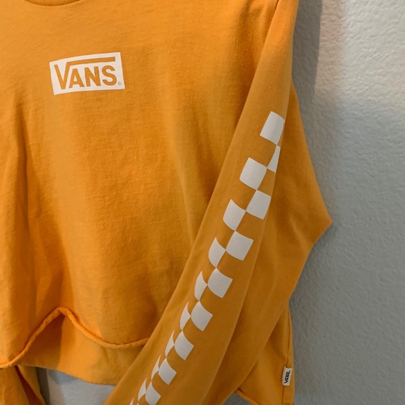 VANS | SIZE S | Checkered Long Sleeve Crop - Picture 2 of 5